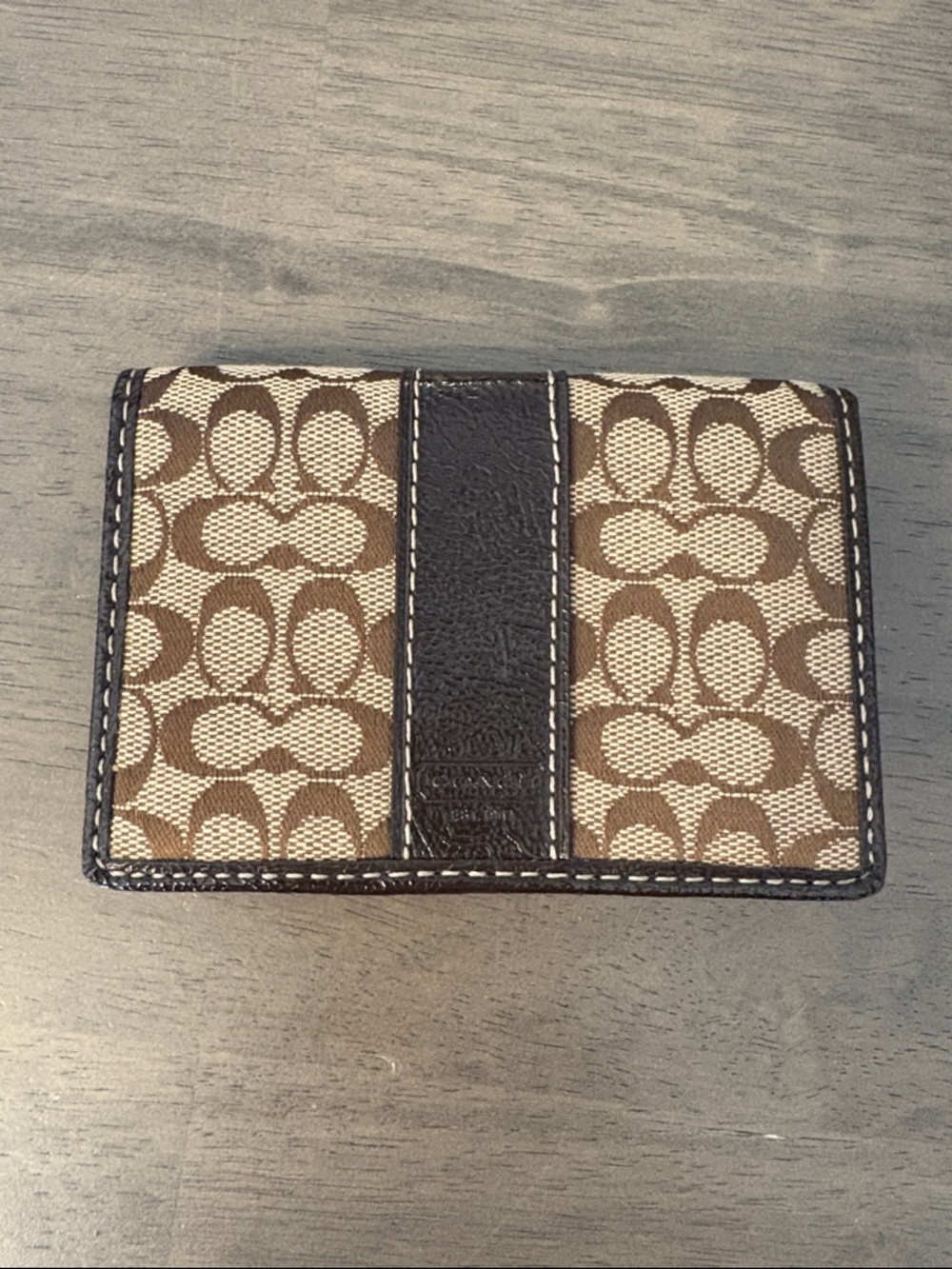 Coach Brown/Tan Signature wallet
